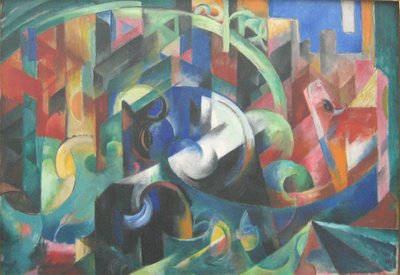 Niemiecki:  Rinder I Bydło I autorstwa Franz Marc