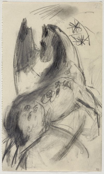 Niemiecki: Koń skokowy autorstwa Franz Marc