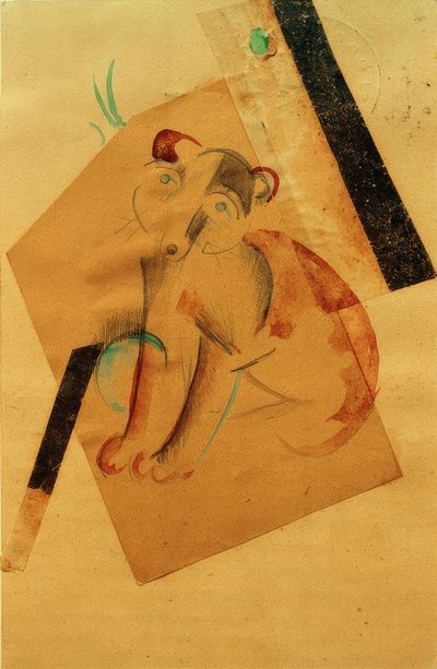 Oczekiwanie na psa autorstwa Franz Marc