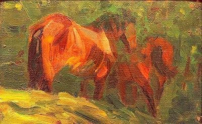 Studium małego konia autorstwa Franz Marc