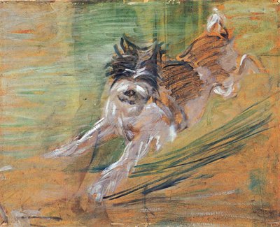 Skaczący pies autorstwa Franz Marc