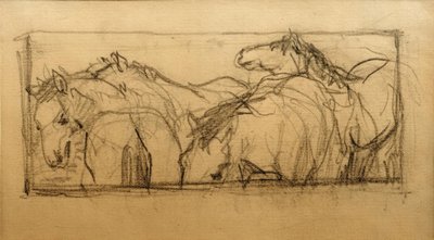 Badanie koni Lenggries (badanie koni) autorstwa Franz Marc