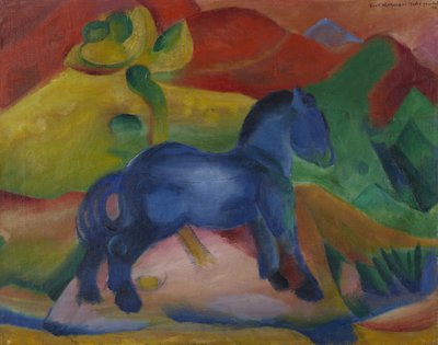 Obrazek dla dzieci Niebieskiego Konika, 1912 r. autorstwa Franz Marc