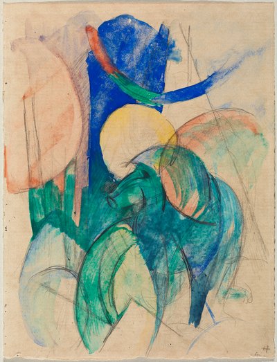 Mandrill autorstwa Franz Marc