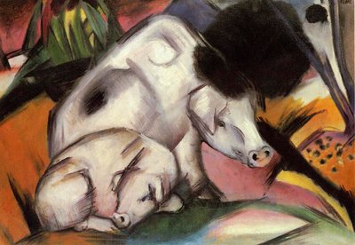 Wieprzowy autorstwa Franz Marc