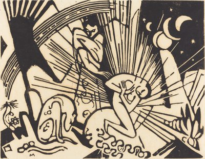 Pojednanie Versoehnung, 1912. autorstwa Franz Marc