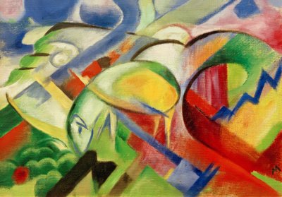 owce autorstwa Franz Marc