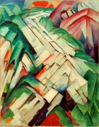 Kamienista ścieżka (góry / krajobraz) autorstwa Franz Marc