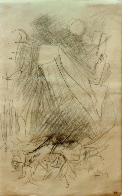 Spadająca góra autorstwa Franz Marc