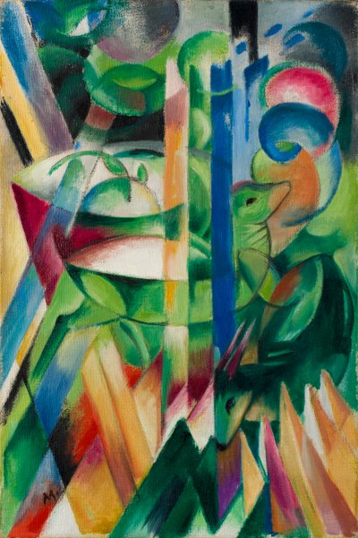 Małe koziołki górskie autorstwa Franz Marc