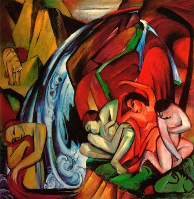 Wodospad autorstwa Franz Marc