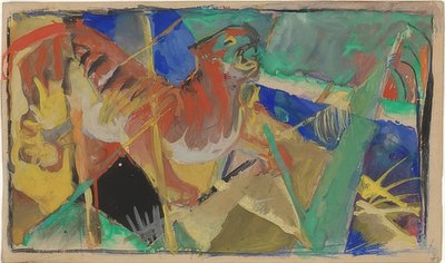 Tygrys w dżungli. 1912-13 autorstwa Franz Marc