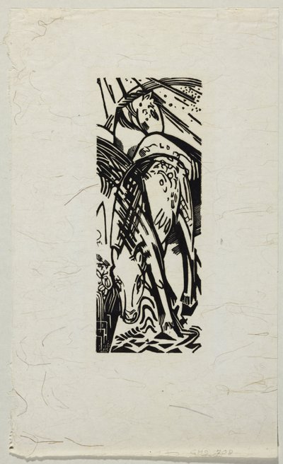 pijący koń autorstwa Franz Marc
