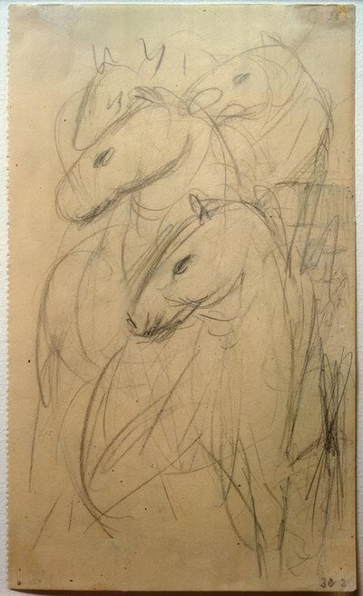 Wieża Niebieskich Koni autorstwa Franz Marc