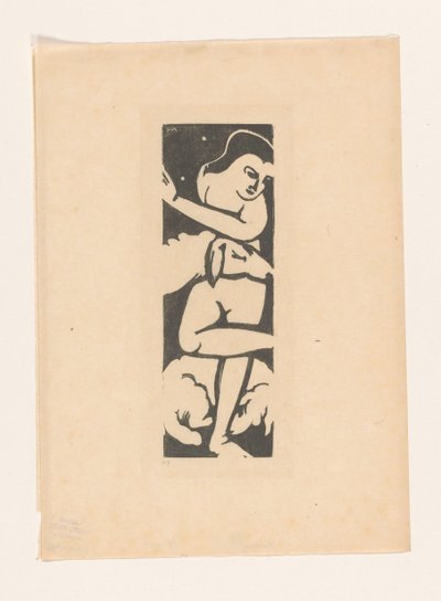 Kobieta z dwiema owcami autorstwa Franz Marc