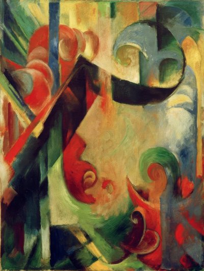 Złamane kształty autorstwa Franz Marc