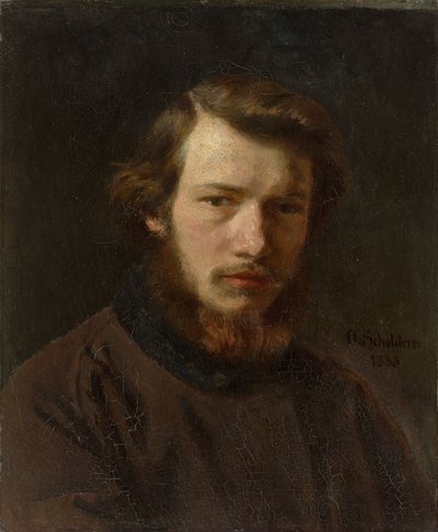 Autoportret w wieku 24 lat, 1858 r. autorstwa Franz Otto Scholderer
