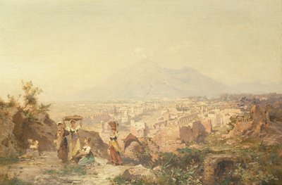 Widok na Pompeje autorstwa Franz Richard Unterberger