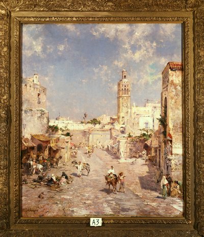 Postacie w mauretańskim mieście autorstwa Franz Richard Unterberger
