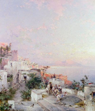 Posilipo, Neapol autorstwa Franz Richard Unterberger