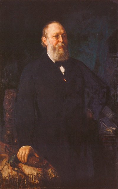Ferdinand Freiherr von Hochstetter autorstwa Franz Rumpler