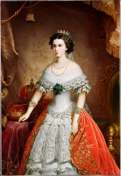 Portret Elżbiety Bawarskiej, 1856 autorstwa Franz Russ the Elder