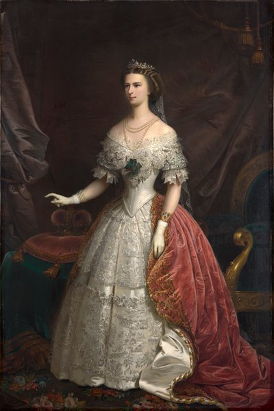 Portret Elżbiety Bawarskiej, 1869. autorstwa Franz Russ the Younger