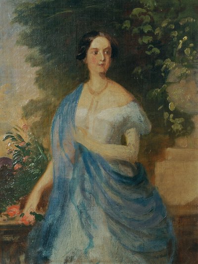 Księżniczka Clothilde Dietrichstein autorstwa Franz Schrotzberg