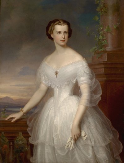 Portret Elżbiety Bawarskiej autorstwa Franz Schrotzberg