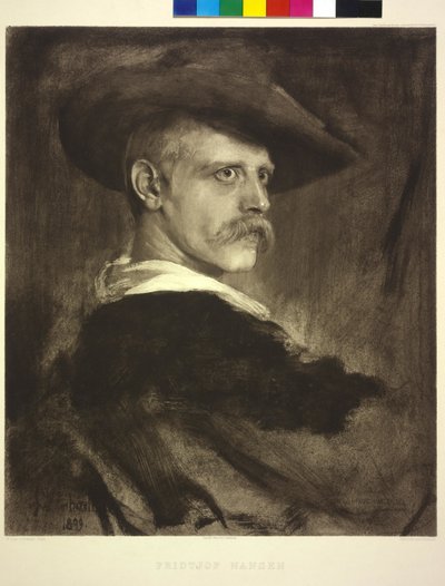 Obraz Franza von Lenbacha Fridtjof Nansen autorstwa Franz Seraph von Lenbach