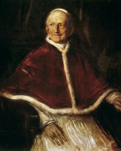 Portret papieża Leona XIII autorstwa Franz Seraph von Lenbach