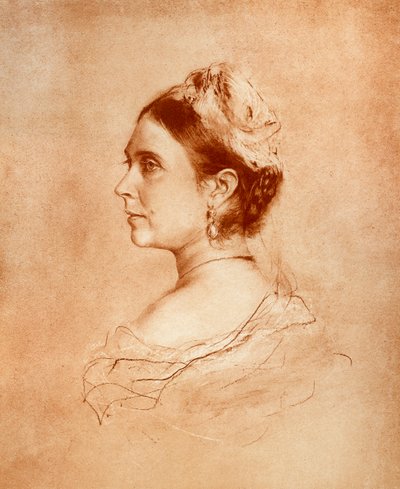królowa Wiktoria autorstwa Franz Seraph von Lenbach