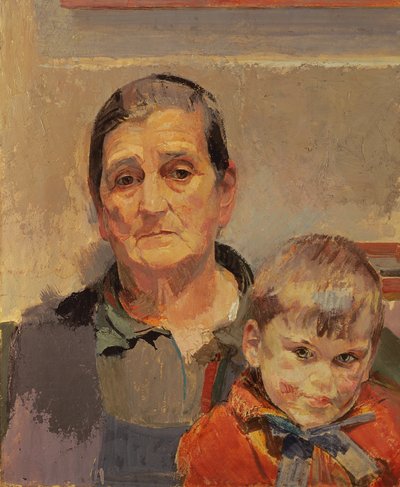 Artystka Matka z małym dzieckiem autorstwa Franz Wiegele