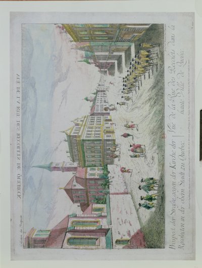 Rue des Recolets, Quebec, z "Collection des Prospects". autorstwa Franz Xaver Habermann
