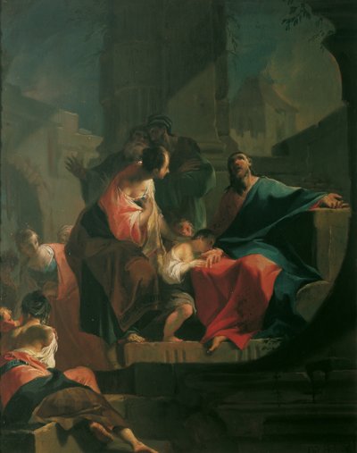 Chrystus błogosławi dzieci autorstwa Franz Xaver Karl Palko
