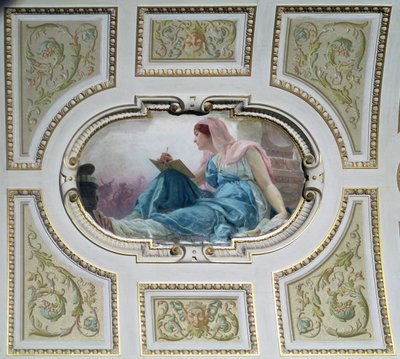 Alegoryczna Figura Historii, 1890 (malarstwo sufitowe) autorstwa Franz Xaver Simm