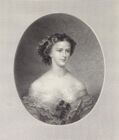 Portret cesarzowej Elżbiety Austrii, ok. 1855. autorstwa Franz Xaver Stöber