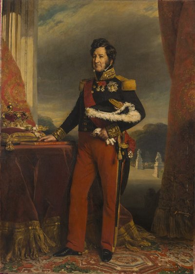 Francuski:  Louis-Philippe 1er, Roi des Francais (1773-1850) Ludwik Filip I w mundurze oficera generalnego autorstwa Franz Xaver Winterhalter
