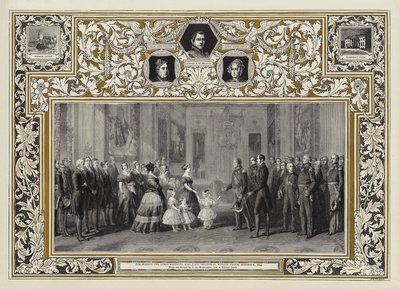Jej Wysokość Królowa odbiera króla Ludwika Filipa w zamku Windsor, 8 października 1844 r. autorstwa Franz Xaver Winterhalter