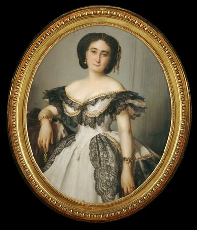 Portrait de femme - portret damy ... autorstwa Franz Xaver Winterhalter