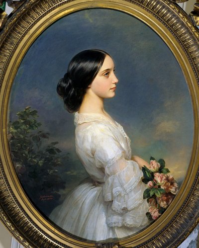 Portret Carmen Idy Aguado (1847-1880). Obraz Francois Xaver Winterhalter (1806-1873) autorstwa Franz Xaver Winterhalter