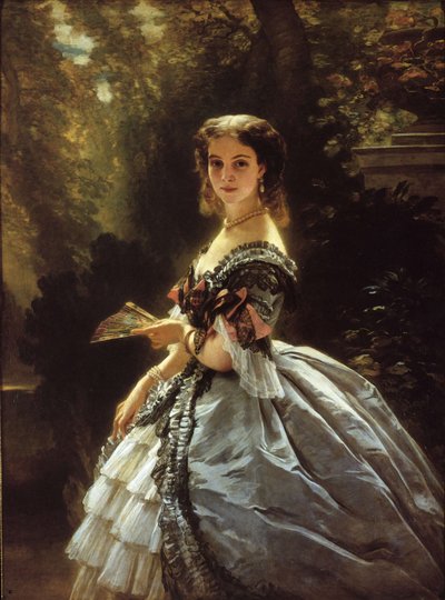 Portret hrabiny Elżbiety Esperovny Trubetskaya, z domu Belosselskaya-Belozerskaya 1834-1907, 18 autorstwa Franz Xaver Winterhalter
