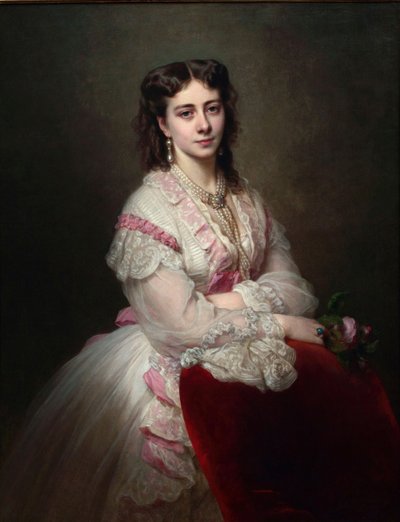 Portret hrabiny Marii Branickiej 1843-1918, geb. Księżniczka Sapieha, 1865 autorstwa Franz Xaver Winterhalter