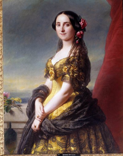 Portret Madame Manuel, hrabiny Gramedo Obraz autorstwa Franza Xavera Winterhaltera (1806-1873) autorstwa Franz Xaver Winterhalter