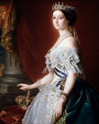 Portret cesarzowej Francji Eugenii (Eugenia de Montijo autorstwa Franz Xaver Winterhalter
