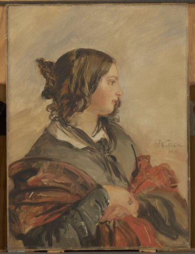 Portret młodej królowej Wiktorii autorstwa Franz Xaver Winterhalter