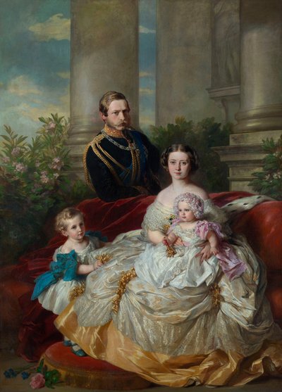 Rodzina księcia koronnego i księżnej koronnej Fryderyka Wilhelma Pruskiego autorstwa Franz Xaver Winterhalter