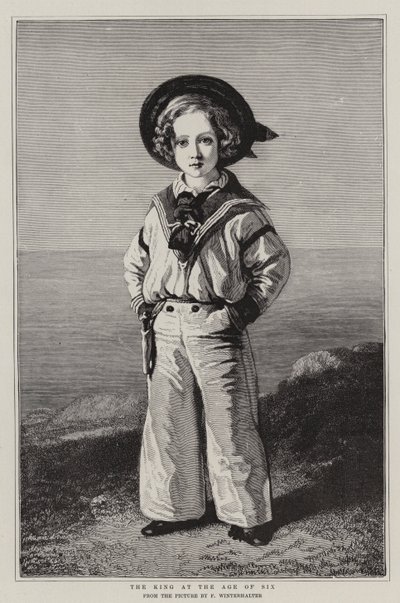 Król w wieku sześciu lat autorstwa Franz Xaver Winterhalter