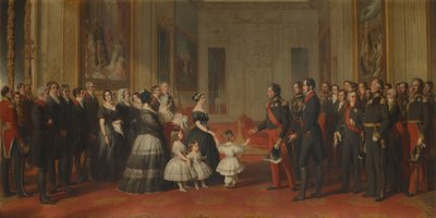 Przyjęcie Ludwika Filipa, króla Francji, na zamku Windsor, 8 października 1844 r. autorstwa Franz Xaver Winterhalter