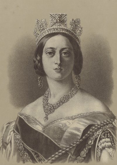 królowa Wiktoria autorstwa Franz Xaver after Winterhalter